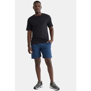 NEW NWT Mens Sz 3XL (48-50) Blue Elastic Waist Stretchy Athletic Shorts Pockets